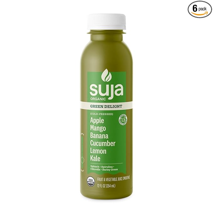 Suja Essentials Organic Green Delight Juice 12 Fluid Ounce -- 6 per case.