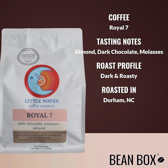Royal 7 - Roasted by Little Waves Coffee - Whole Bean Coffee - 2 Pound Bag