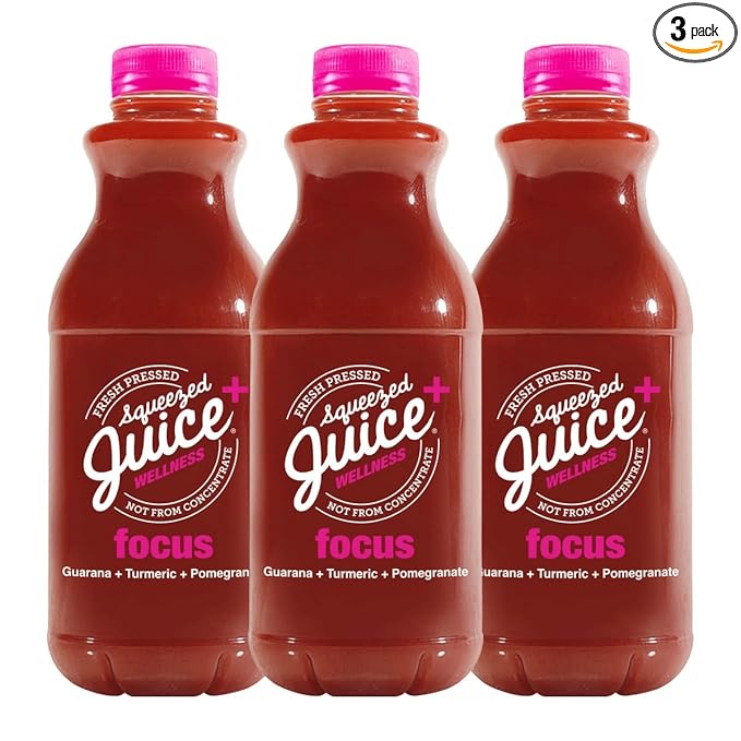 Squeezed Juice Functional FOCUS - 32 FL OZ Multi-Serve Bottles 3 Pack
