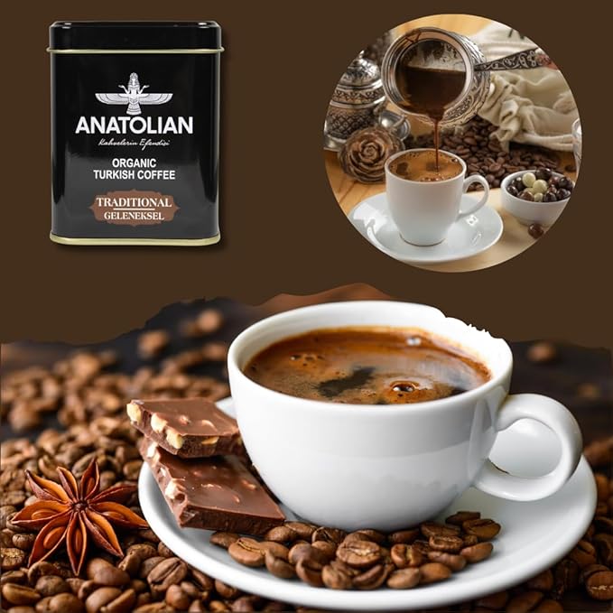 Authentic Turkish Coffee – Traditional Fine Ground Coffee Rich &amp Bold Flavor 100g / 3.5oz – Smooth Aromatic Premium Quality Perfect for Turkish Coffee Lovers Arabic coffe (2 piece)