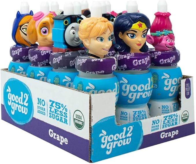 Good 2 Grow Single Serve Juicy Waters Grape 6 Fluid Ounce - 12 per case.