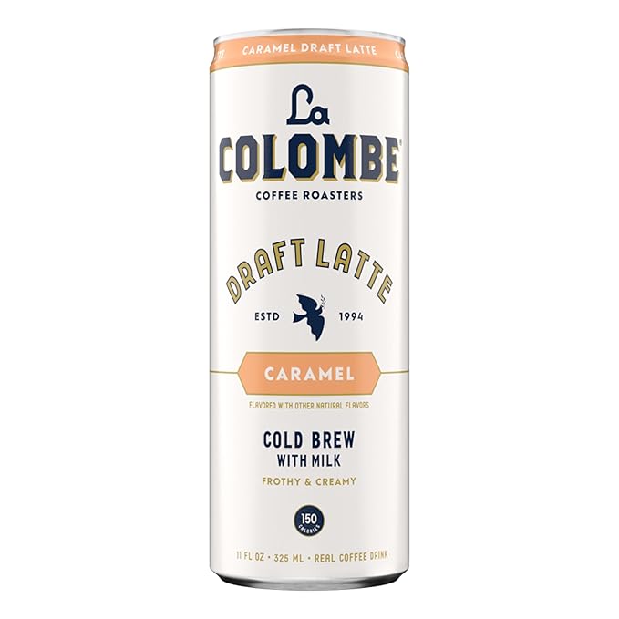 La Colombe Coffee Caramel Draft Latte 11 fl oz Cans (Pack of 12) Coffeehouse Quality Cold Brew Specialty Grade Coffee Beans Ready-to-Drink On-the-Go