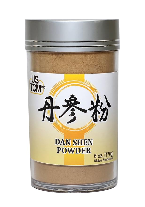 Dan Shen Powder Salvia Miltiorrhiza Powder Red Sage Root Powder 丹参粉 120mesh (6oz)