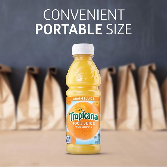 Tropicana Juice 15.2 Bottles Orange 15.2 Ounce (Pack of 12)