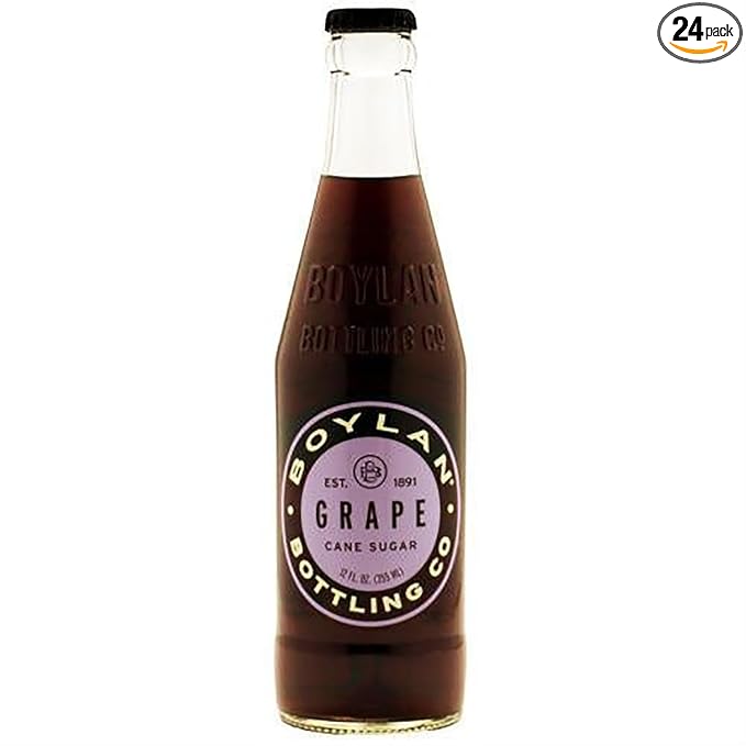 Boylan Grape Soda 12 fl oz 24 Count