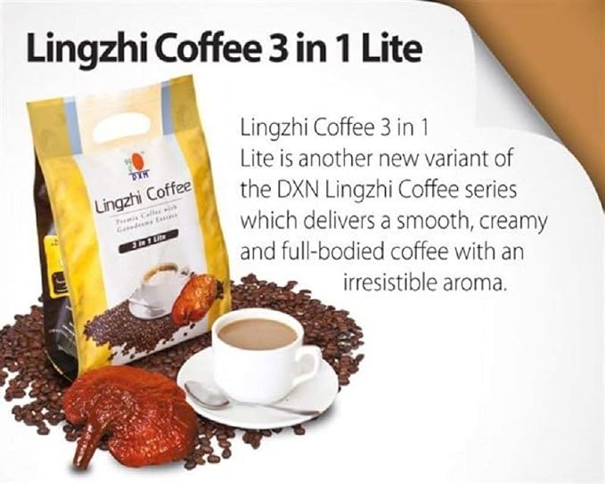 DXN Lingzhi 3 in 1 Lite Ganoderma Coffee 20 Sachets