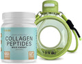 Collagen Peptides 20oz + 700ml Sports Water Bottle Bundle – Hydrolyzed Wild-Caught Collagen Powder Unflavored Canada-Made Supports Joints Hair Skin &amp Nails Leakproof Bottle with Strap