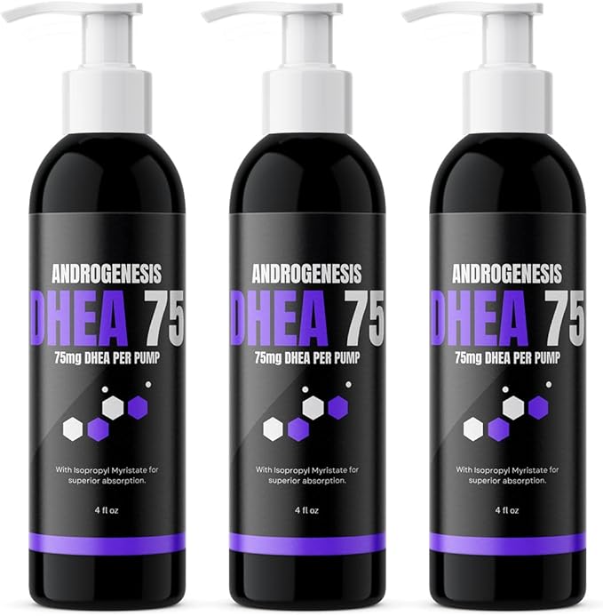 DHEA 75 – 75mg DHEA Per Pump – Promotes Healthy Aging Healthy Mood Immune Support Balanced Levels and Overall Health – One Month Supply (3)