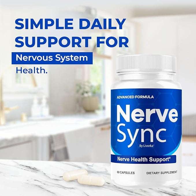 (3 Pack) Nerve Sync Capsules - Official NerveSync Advanced Nerve Health Supplement Pills - Maximum Strenght Natural Nerve Sync for Wellness &amp Health Support Pills Reviews 180 Capsules for 3 Mont