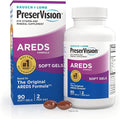 PreserVision AREDS Eye Vitamins Multivitamin with Copper Vitamin A C &amp E Zinc Supplements 90 Softgels