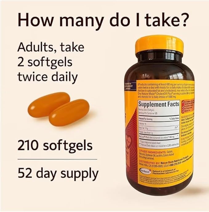 Nature Cholest-Off Plus 210 Softgels Bundle | Gluten Free | Take 2 Softgels Twice Daily