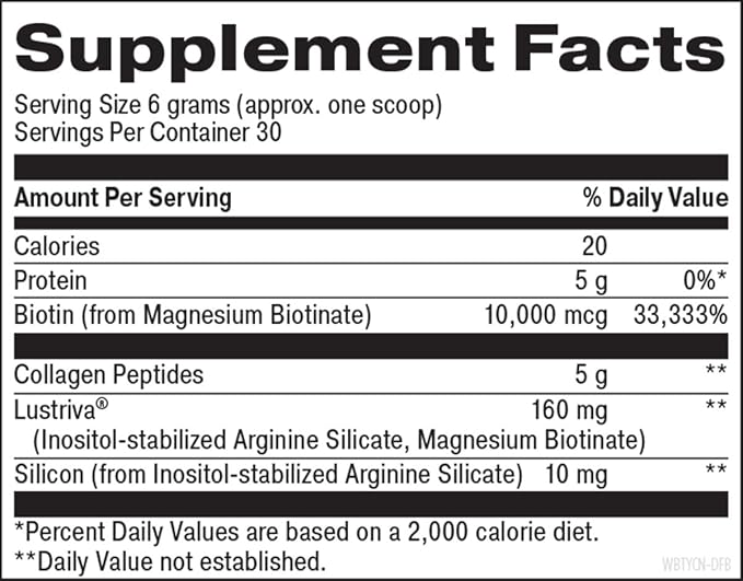 Beyond Brilliance Collagen Powder (Unflavored 30 Servings) - with Collagen Peptides Biotin and Silica for Healthier Skin Hair and Nails