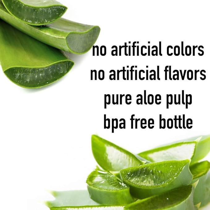 Iberia Aloe Vera Drink with Aloe Vera Pulp Original 16.9 fl oz (Pack of 24)
