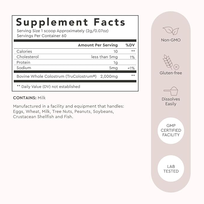 Alaya Naturals Bovine Colostrum Powder – Superfood Bioactive Colostrum for Gut Health Immune Support Hormonal Balance &amp Muscle Recovery Bioavailable Non-GMO Gluten Free