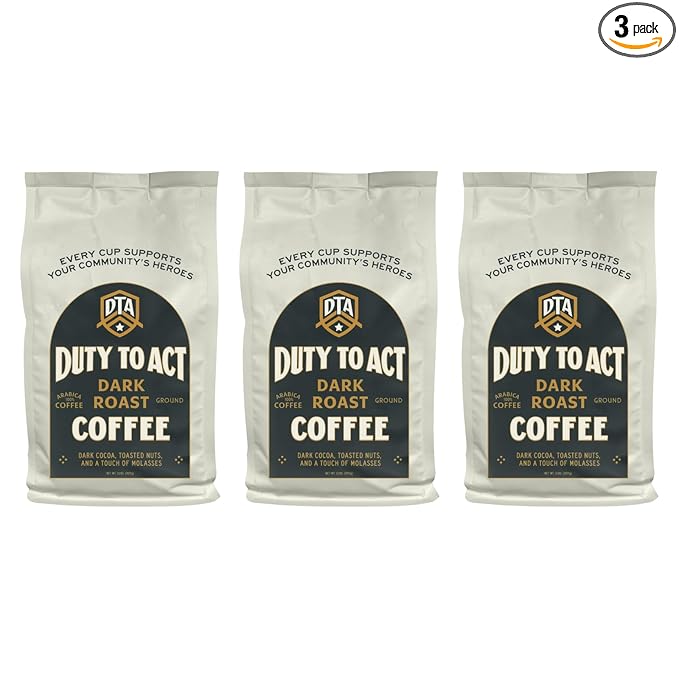 Duty to Act Dark Roast Ground Coffee 2 lbs (Pack of 3)