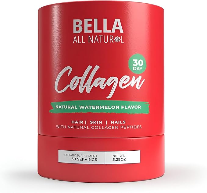 Bella All Natural Watermelon Collagen Powder