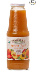Smart Juice Organic Apricot Peach Juice - 33.8 fl oz (1L) - (Pack of 6)