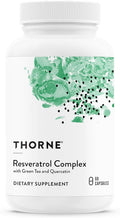 THORNE - Resveratrol Complex (formerly PolyResveratrol-SR) - Supports Healthy Aging* - Trans-Resveratrol Supplement with Green Tea Quercetin &amp Curcumin Phytosome - Third-Party Certified - 60 Caps