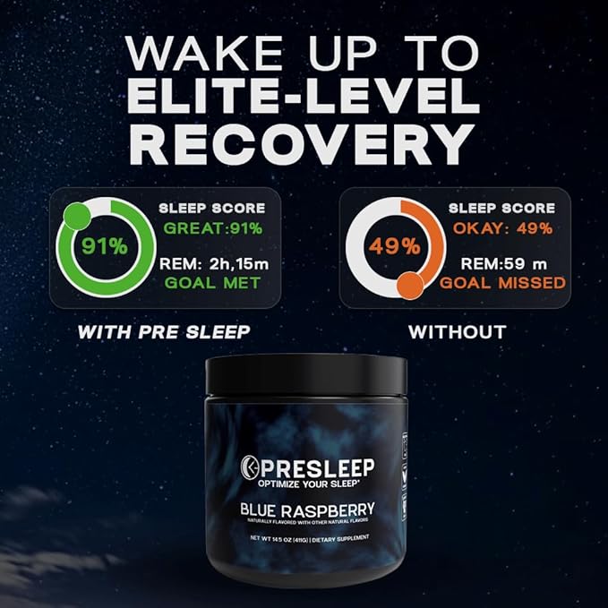 Natural Sleep Powder – Melatonin-Free Sleep Aid with Magnesium Glycinate L-Theanine &amp Glycine – Non-Habit Forming Vegan Gluten Free 30 Servings