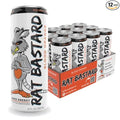 RAT BASTARD Energy Drink - Sugar-Free Caffeinated Beverage Natural Caffeine to Boost Energy and Focus Blood Orange Flavor 12 fl oz Can (Case of 12)