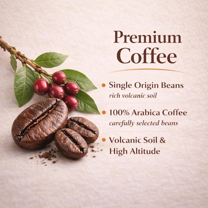 Flavored Ground Coffee – Caramel 100% Arabica Single Origin Medium Roast USDA Organic Naturally Flavored – by Coffea Flavor