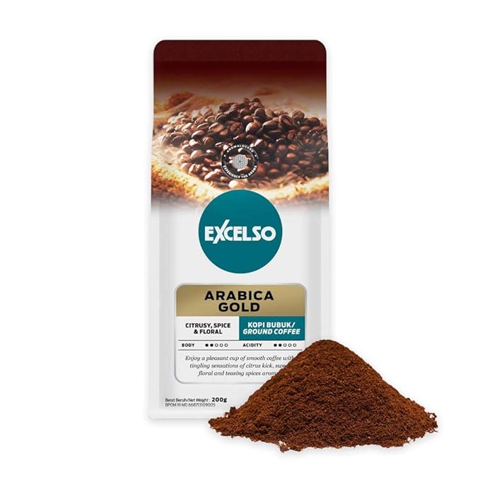 Excelso Arabica Gold Ground Coffee 200g (Pack of 4)
