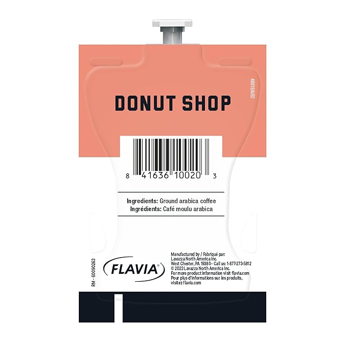 Flavia Alterra Donut Shop Coffee Freshpacks works only with Flavia Brewers Medium Roast (Case of 100)
