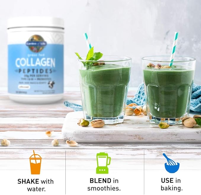 Garden of Life Grass Fed Collagen Peptides Powder Unflavored Collagen Powder for Women Men Hair Skin Nails Joints Hydrolyzed Collagen Protein Supplements Collagen for Women &amp Men 28 Servings