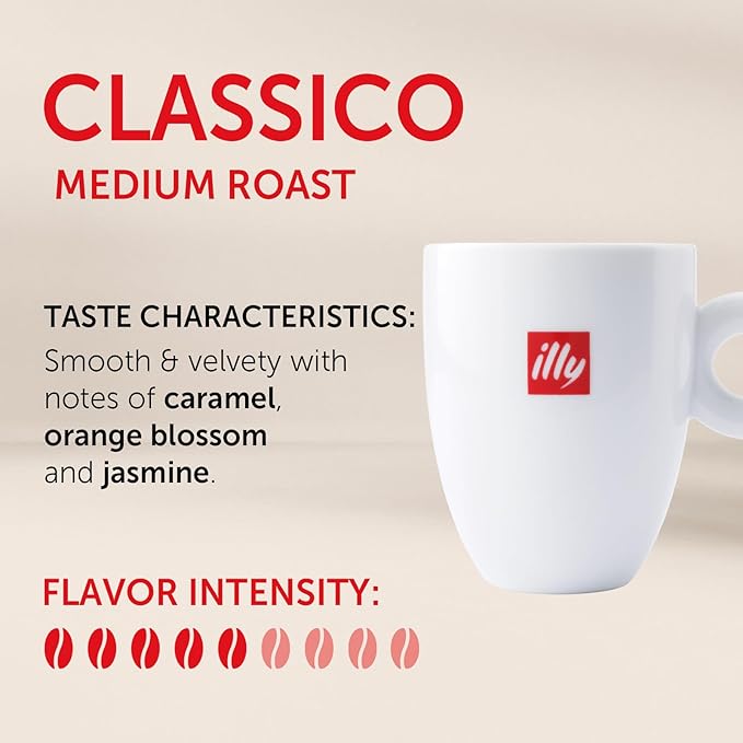 illy Instant Coffee Singles Classico Medium Roast Caramel &amp Orange Blossom Notes 40 Single-Serve Packets (2g Each) - Premium Arabica Coffee