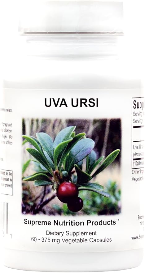 Supreme Nutrition Uva Ursi 60 Pure Bearberry Vegetarian Capsules