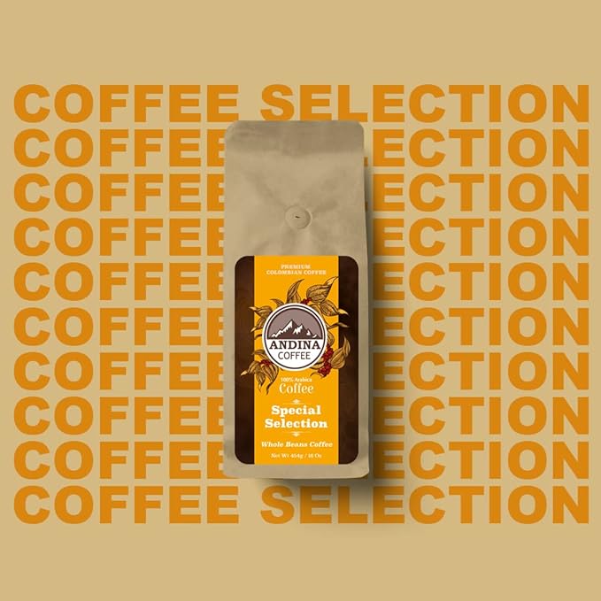 Andina Coffee Special Selection Ground Coffee Medium Dark Roast Authentic Colombian Coffee 100% Arabica 1LB (Pack of 1) (5)