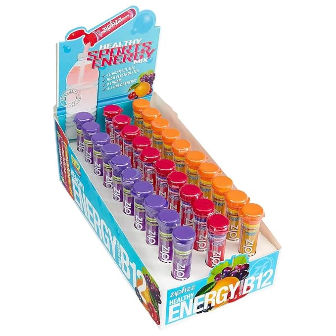 Energy Drink Mix Variety Pack 30 Tubes (1 Pack)+BETTER GUIDE VITAMINS SUPLLEMENTS FREE BOOK