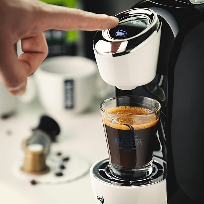 Meseta Bio USDA Organic 100 Nespresso Compatible Coffee Capsule Pack BPA FREE Use in Nespresso Essenza Pixie Citiz Inissia Lattissima Maestria Nespresso Original Line Machines - Grand Espresso