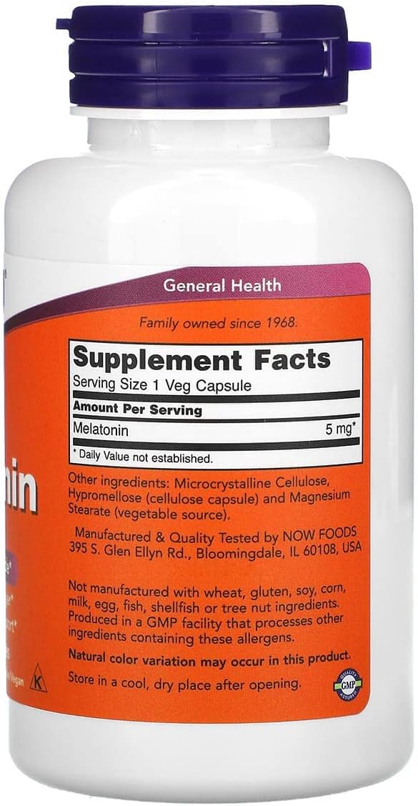 Melatonin High Potency 5 mg 180 Vcaps (2-Pack)