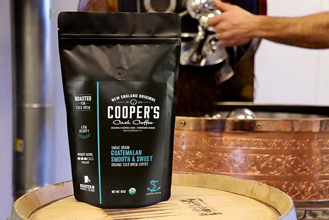 Organic Cold Brew Coffee - Guatemalan Coffee Beans - Ground Medium Roast 2lbs and Colombian Reserve Single Origin Coarsely Ground Coffee - Dark Roast 1lb