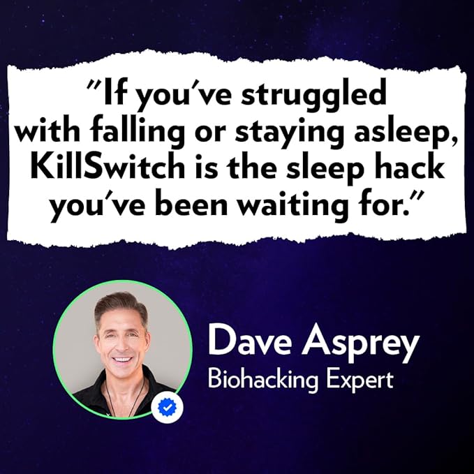 SWITCH Killswitch Sleep Aid for Adults – Fall Asleep Fast &amp Wake Refreshed Sugar-Free Hot Chocolate Supplement - Magnesium Tart Cherry L-Theanine &amp More for Restful Sleep 30 Servings Made