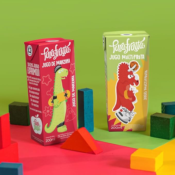 Pura Frutta Kids – Red Apple Juice – 8.5 fl oz Pack of 9 Mini Juice Bottles – 100% Fruit &amp Cold-Pressed Not From Concentrate (NFC) No Sugar Added – Patagonia Blend