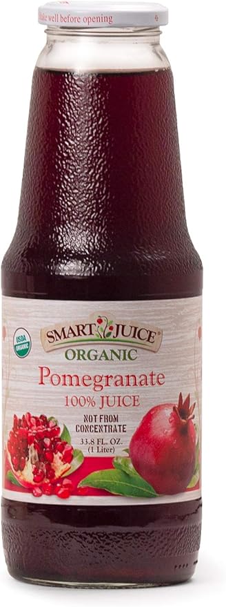 Smart Juice Organic Pomegranate Juice - 33.8 fl oz (1L) - (Case of 6)