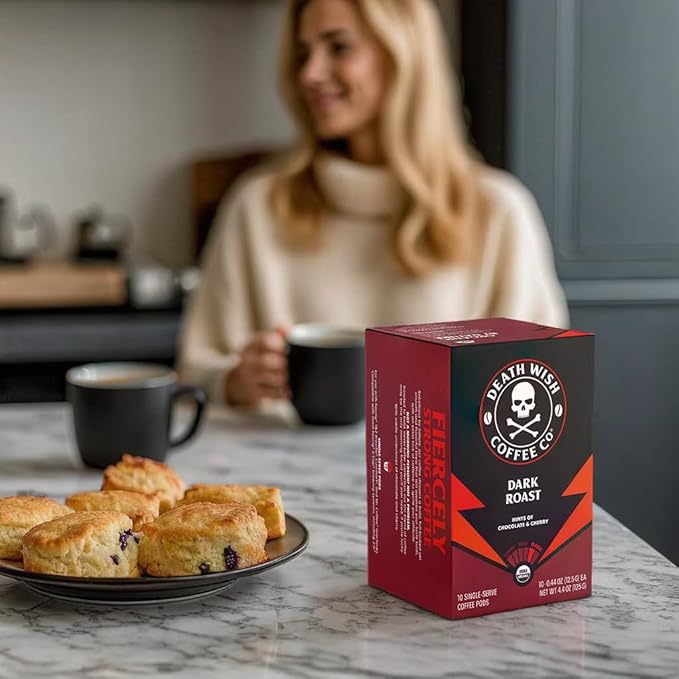 Death Wish Coffee Dark Roast Pods 30 Count