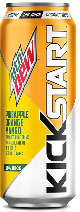 Mountain Dew Kickstart Energy Drink Variety Pack - 16 Count