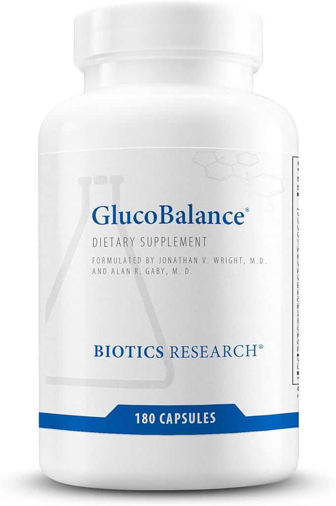 Biotics Research GlucoBalance Chromium Vanadium L carnitine Supplement Supports Metabolic Health and Maintain Healthy Blood Lipid Levels - 180 Capsules
