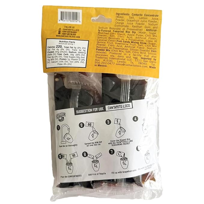Cantarito Loco Refill Kit Original and Michelada Flavors 6-Pack