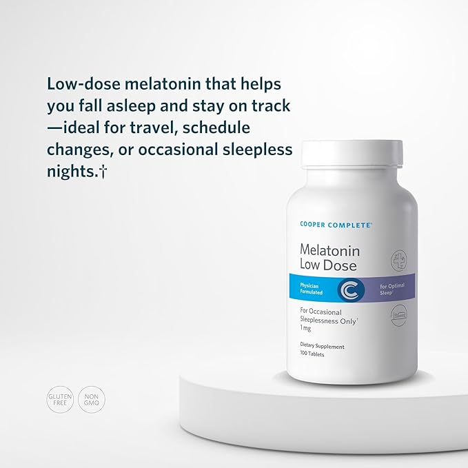 Cooper Complete Low Dose Melatonin 1 mg – Quick Release Sleep Support Supplement