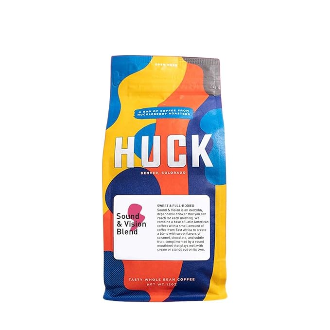 Sound and Vision Blend - Roasted by Huckleberry Roasters - Freshly Ground Coffee - 2 Pound Bag