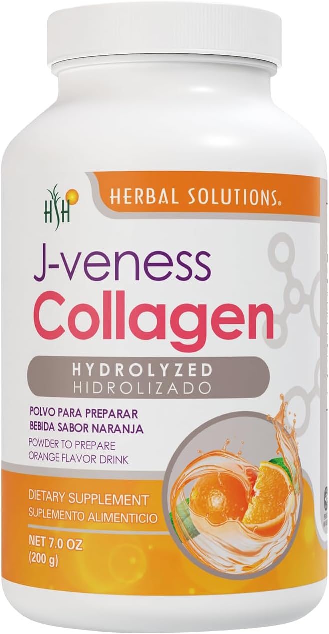 J-Veness Collagen Powder (Orange Flavor) (Colageno polvo sabor Naranja)