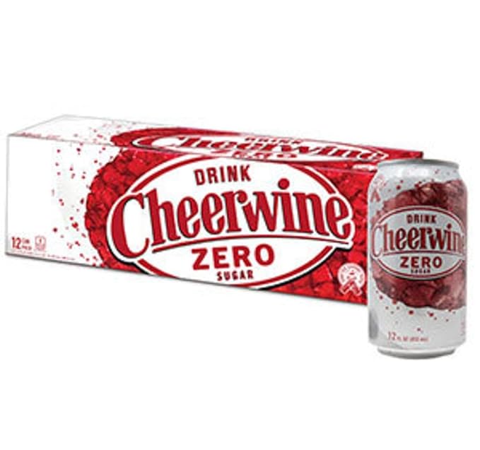 AmishTastes Cheerwine Variety Pack (6 Cans Regular and 6 Cans Zero) 144 Oz.