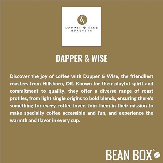 Bonfire Blend - Roasted by Dapper &amp Wise - Whole Bean Coffee - 2 Pound Bag