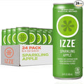 IZZE Sparkling Water Juice Beverage Blend Apple No Sugar Added 8.4 FL OZ 24 Cans