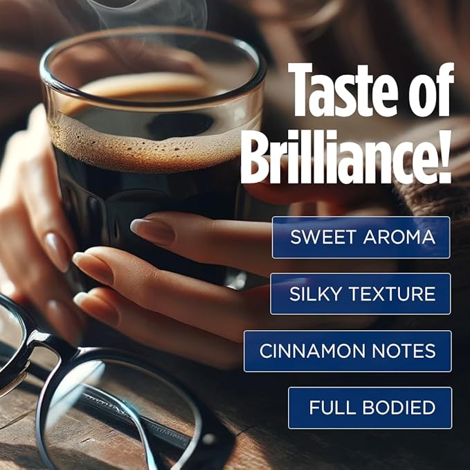 VitaCup Genius Instant Coffee Packets Increase Energy &amp Focus Keto Coffee Serve Hot or Cold Brew MCT Oil Turmeric B Vitamins D3 Bold &amp Smooth100% Arabica Coffee in Single Serve Sticks