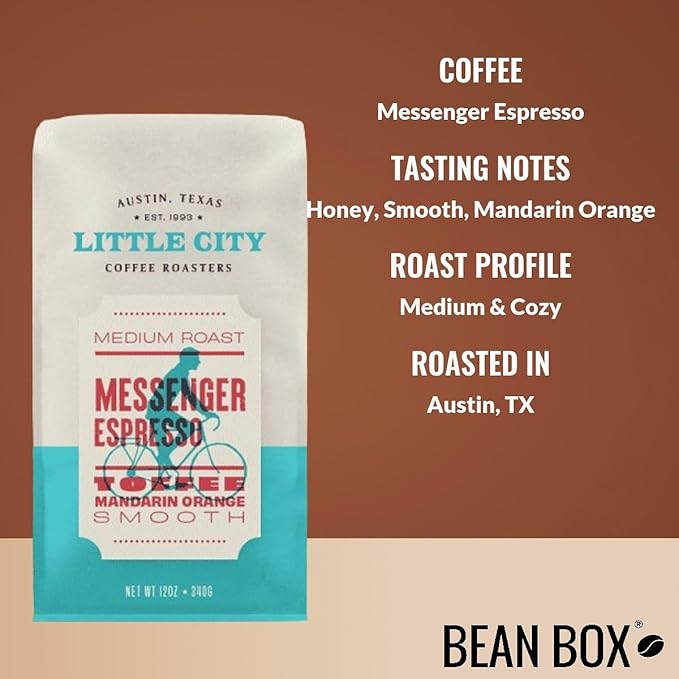 Bean Box Coffee Sampler - Roasted by Little City 4-Pack Freshly Ground Coffee Gourmet Coffee